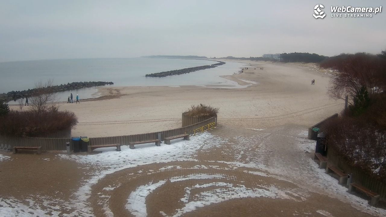 DARŁOWO - widok na plażę wschodnią - 17 styczeń 2026, 10:39