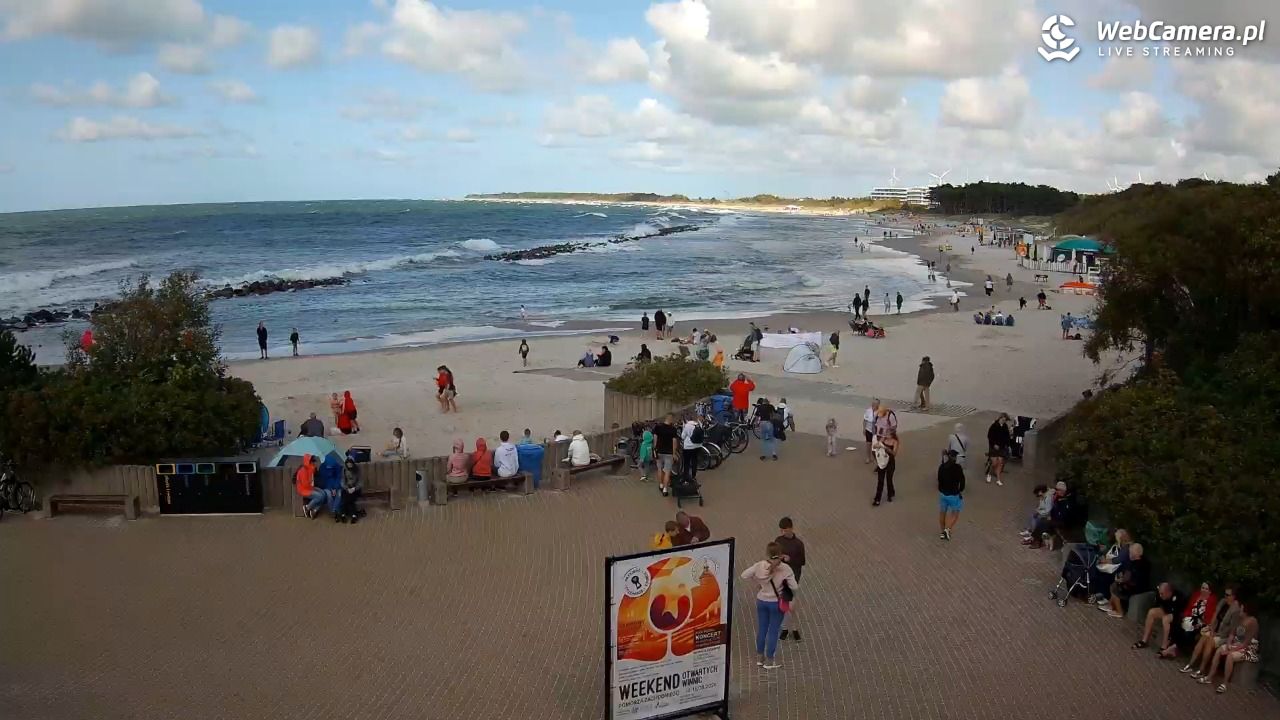 DARŁOWO - widok na plażę wschodnią - 11 sierpień 2026, 15:43