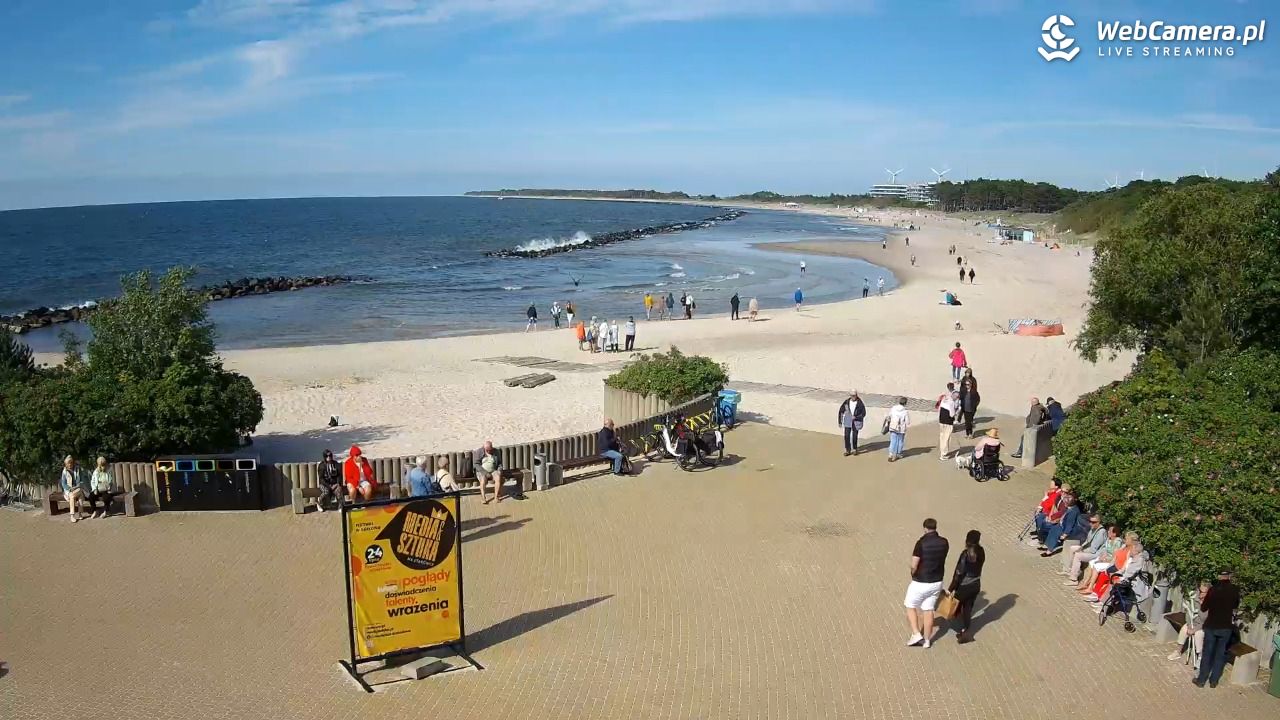 DARŁOWO - widok na plażę wschodnią - 17 czerwiec 2026, 16:57
