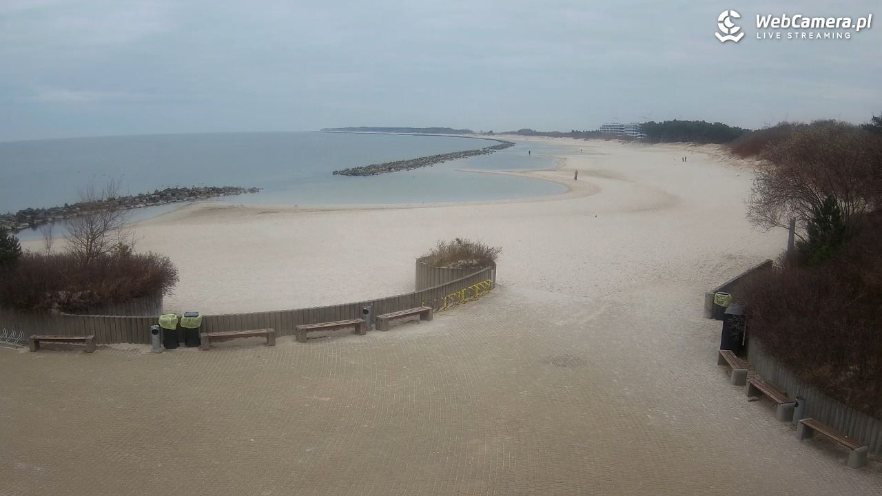 DARŁOWO - widok na plażę wschodnią - 19 marzec 2026, 12:24