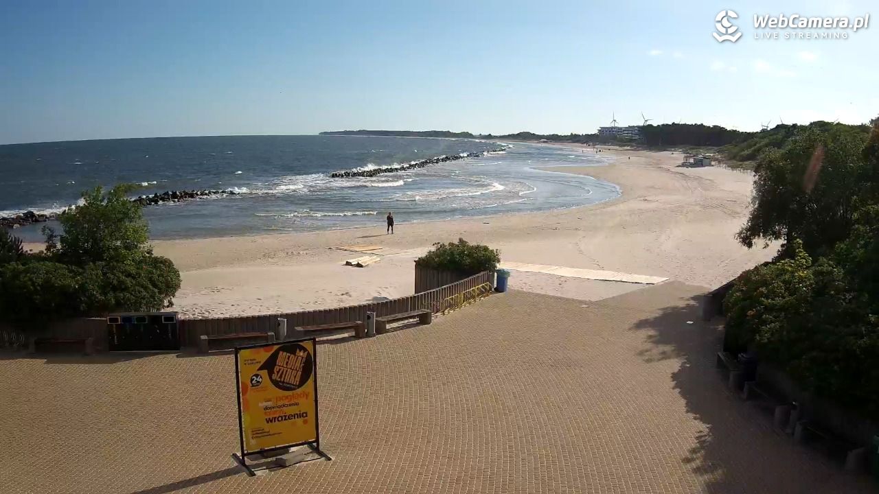 DARŁOWO - widok na plażę wschodnią - 17 czerwiec 2026, 07:50