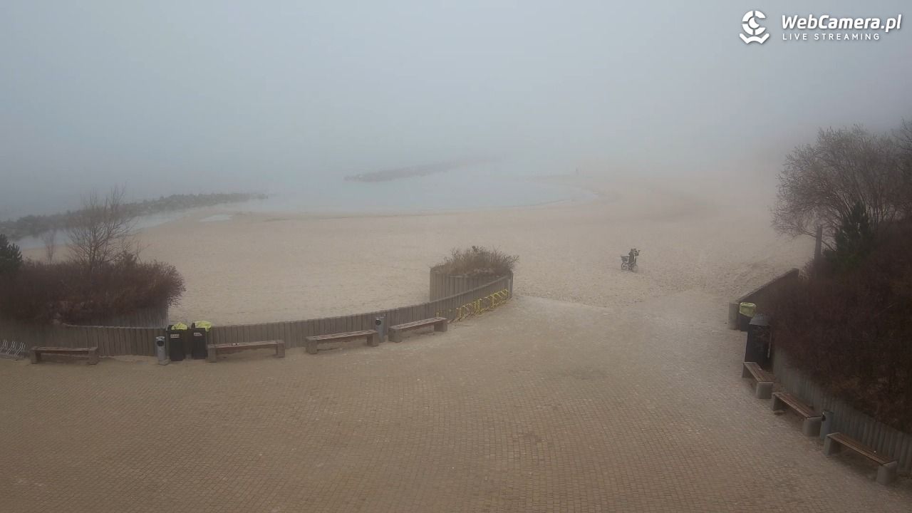 DARŁOWO - widok na plażę wschodnią - 17 marzec 2026, 17:04