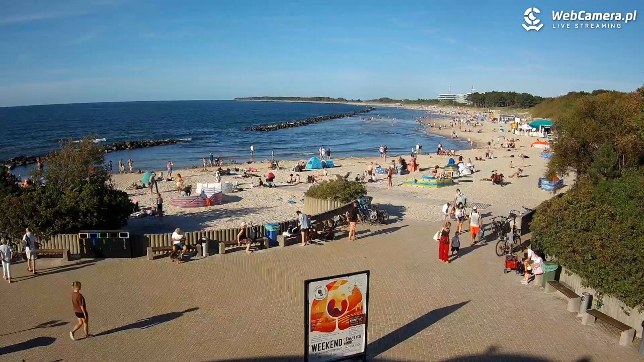 DARŁOWO - widok na plażę wschodnią - 12 sierpień 2026, 17:46