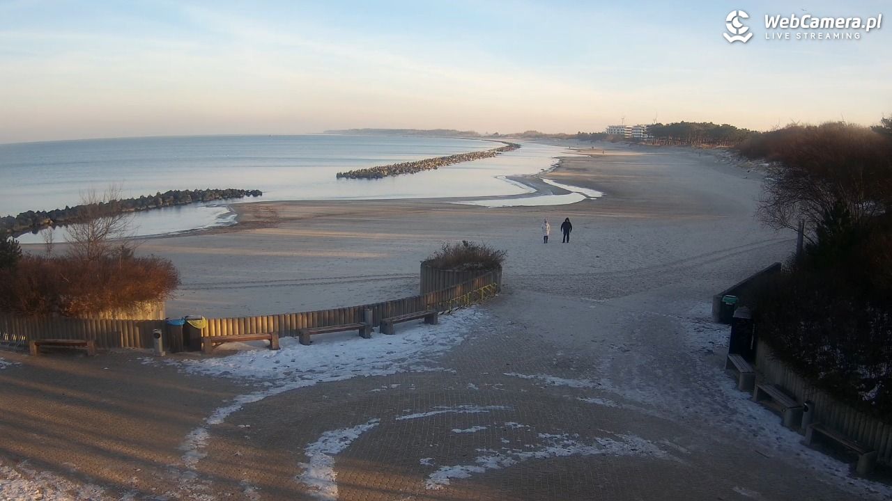 DARŁOWO - widok na plażę wschodnią - 18 styczeń 2026, 09:42