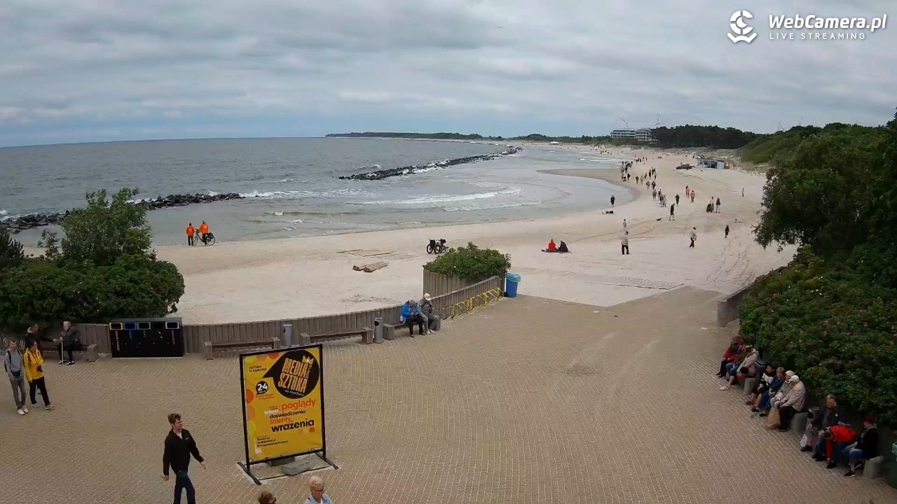 DARŁOWO - widok na plażę wschodnią - 17 czerwiec 2026, 12:22