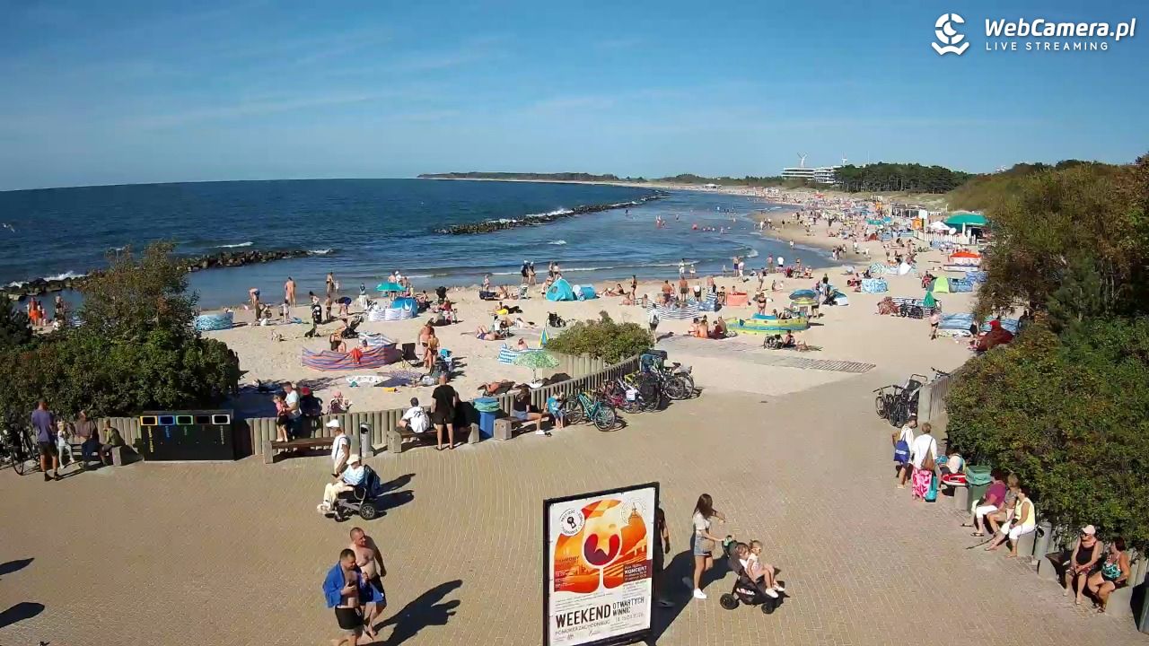 DARŁOWO - widok na plażę wschodnią - 12 sierpień 2026, 16:29