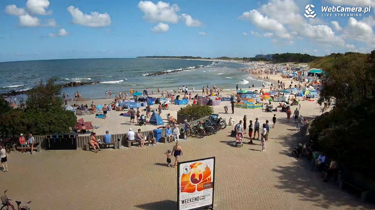 DARŁOWO - widok na plażę wschodnią - 12 sierpień 2026, 11:58