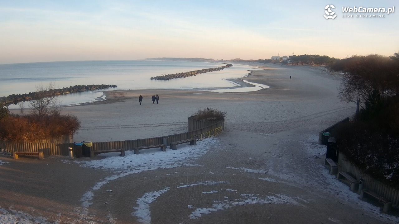 DARŁOWO - widok na plażę wschodnią - 18 styczeń 2026, 09:27