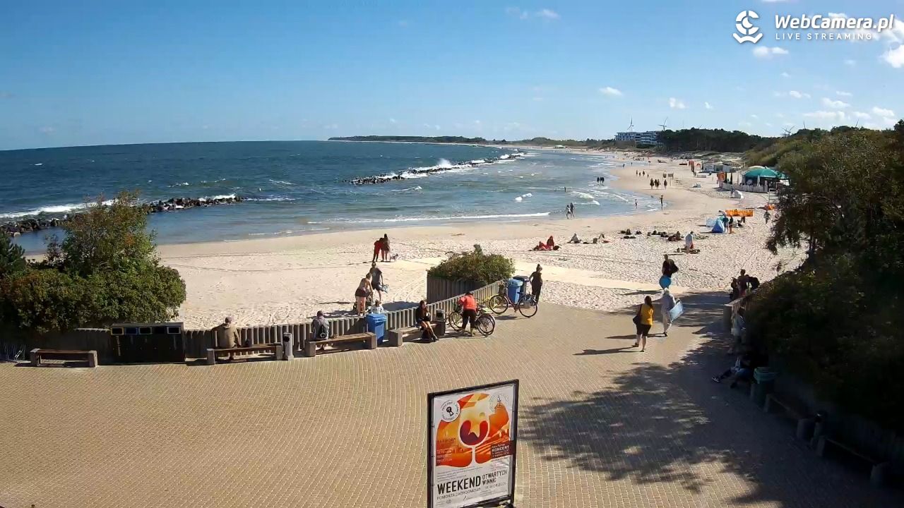 DARŁOWO - widok na plażę wschodnią - 12 sierpień 2026, 09:38