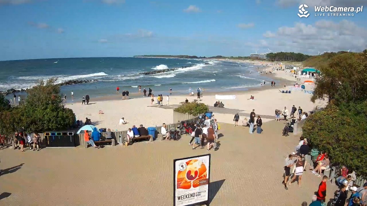 DARŁOWO - widok na plażę wschodnią - 11 sierpień 2026, 16:12