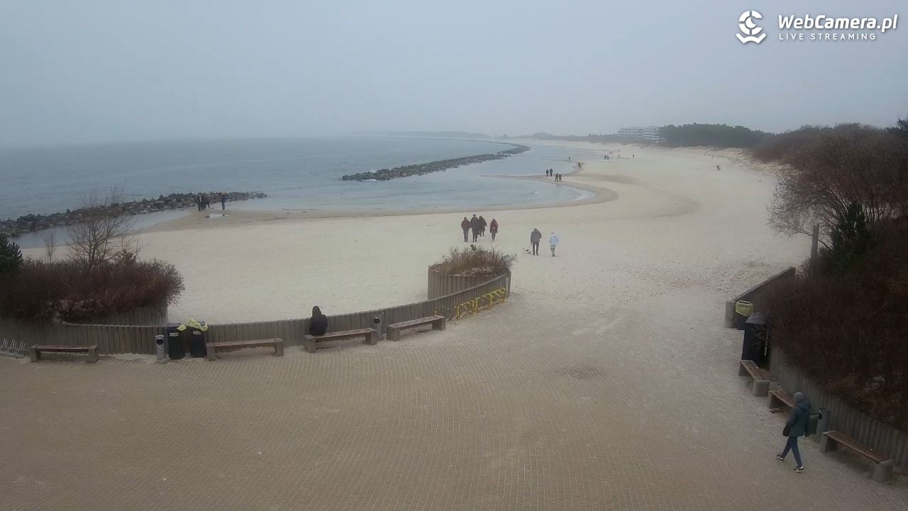 DARŁOWO - widok na plażę wschodnią - 15 marzec 2026, 15:57