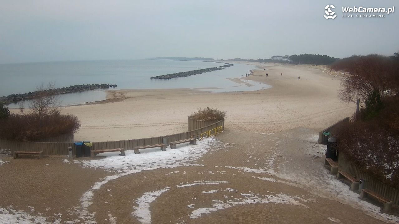 DARŁOWO - widok na plażę wschodnią - 17 styczeń 2026, 14:57