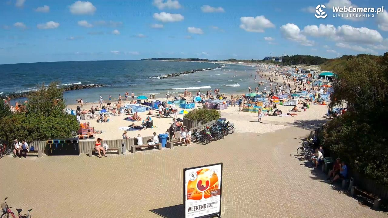 DARŁOWO - widok na plażę wschodnią - 12 sierpień 2026, 12:42