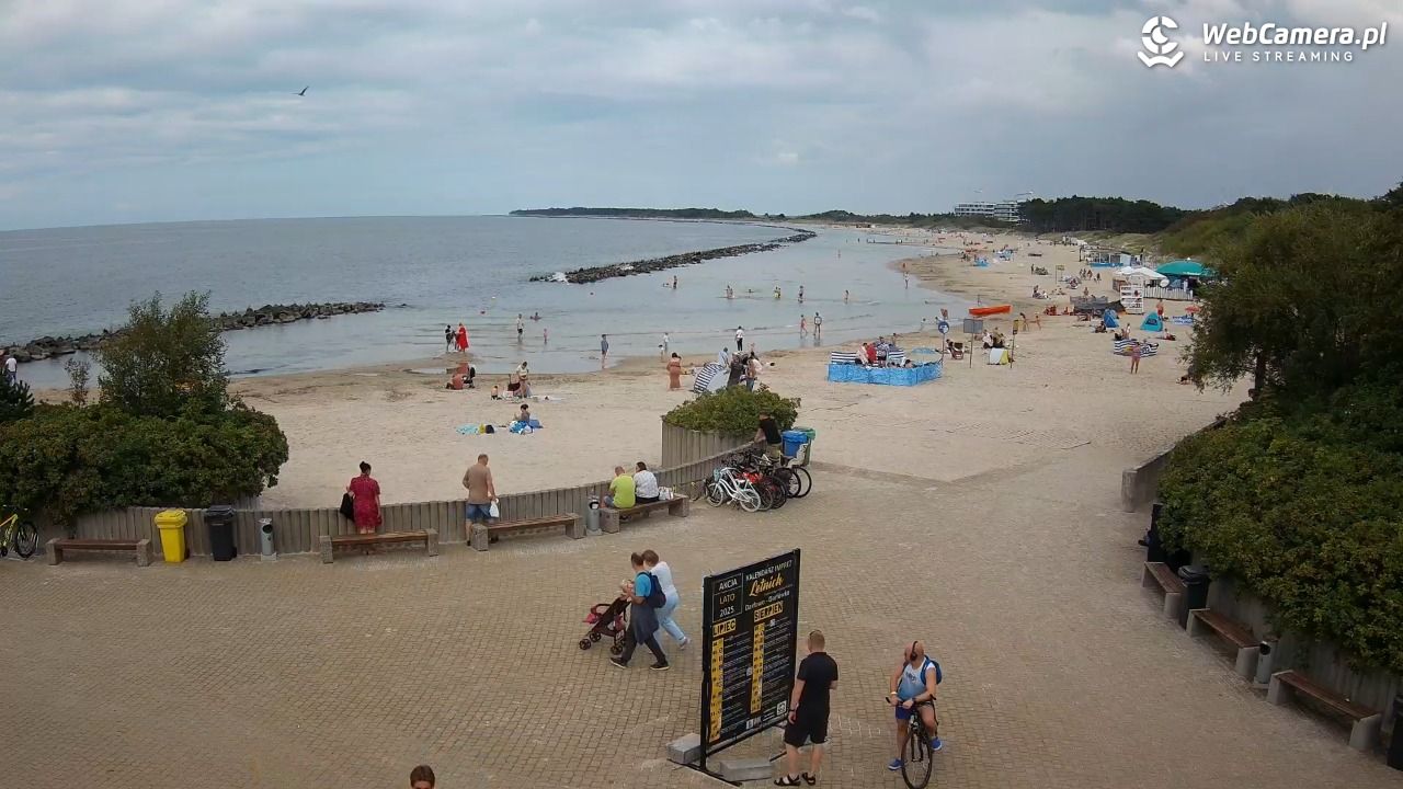 DARŁOWO - widok na plażę wschodnią - 01 sierpień 2025, 14:37