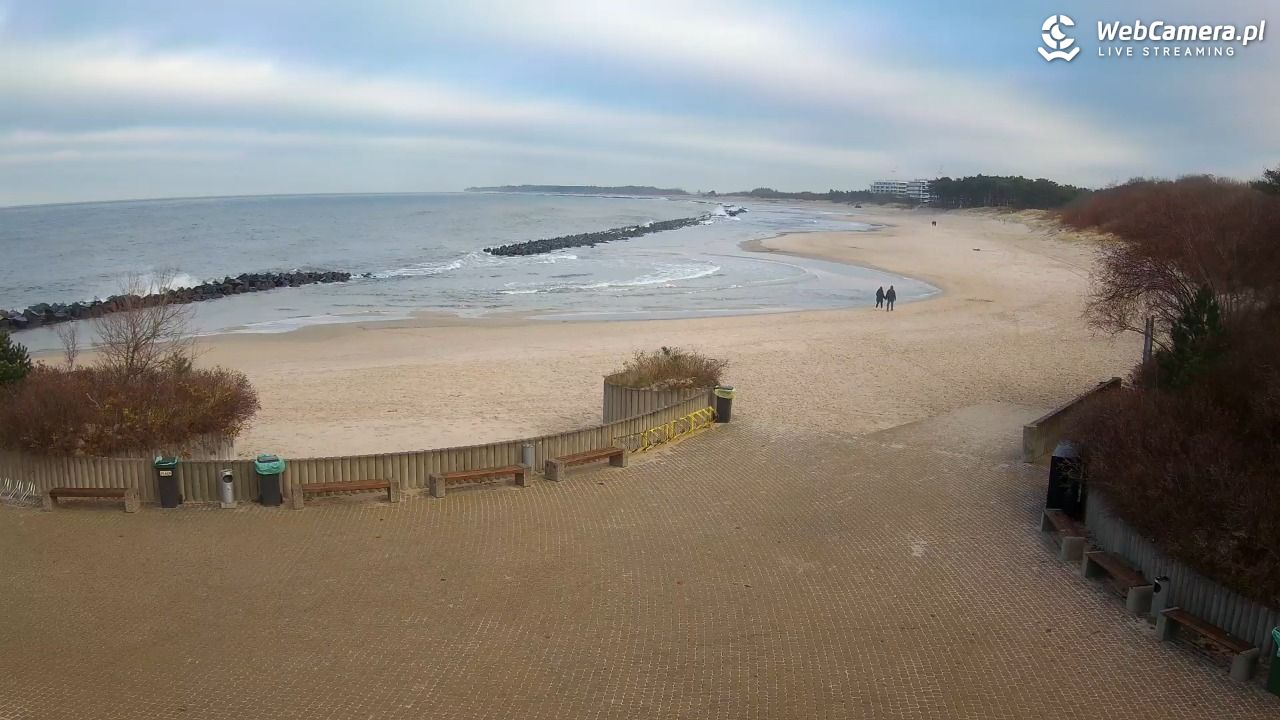 DARŁOWO - widok na plażę wschodnią - 01 grudzień 2025, 10:02
