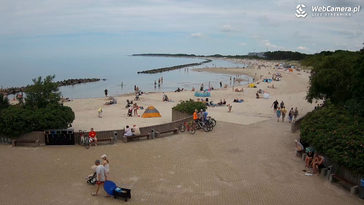 DARŁOWO - widok na plażę wschodnią - 19 czerwiec 2026, 12:59