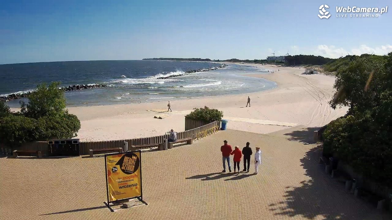 DARŁOWO - widok na plażę wschodnią - 17 czerwiec 2026, 08:59