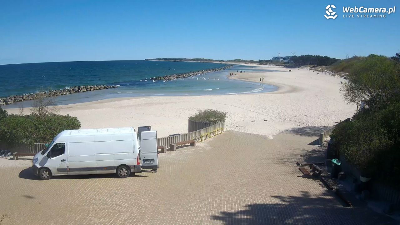 DARŁOWO - widok na plażę wschodnią - 26 kwiecień 2025, 10:45
