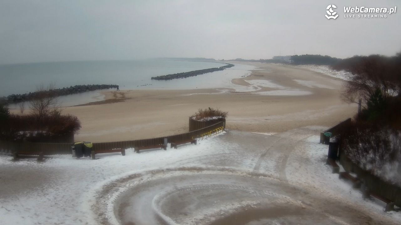 DARŁOWO - widok na plażę wschodnią - 14 styczeń 2026, 12:52