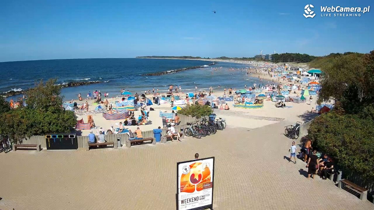 DARŁOWO - widok na plażę wschodnią - 12 sierpień 2026, 14:51