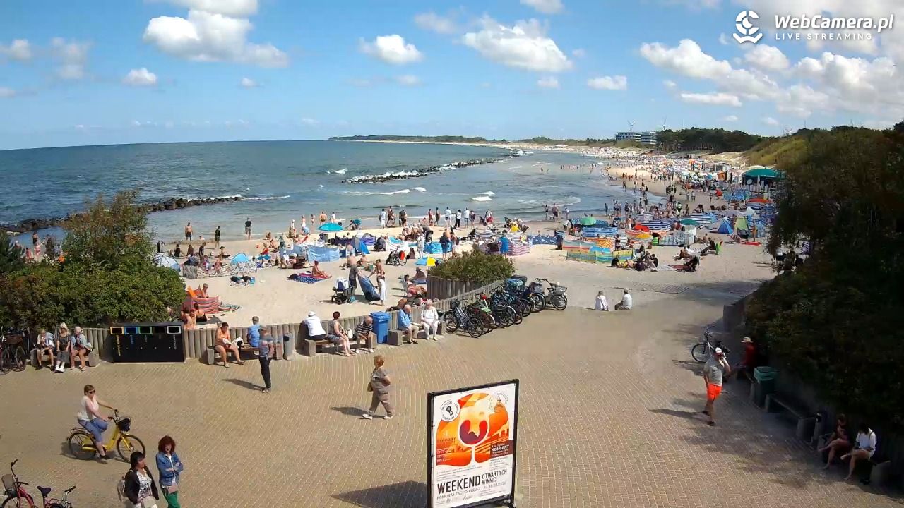 DARŁOWO - widok na plażę wschodnią - 12 sierpień 2026, 12:12