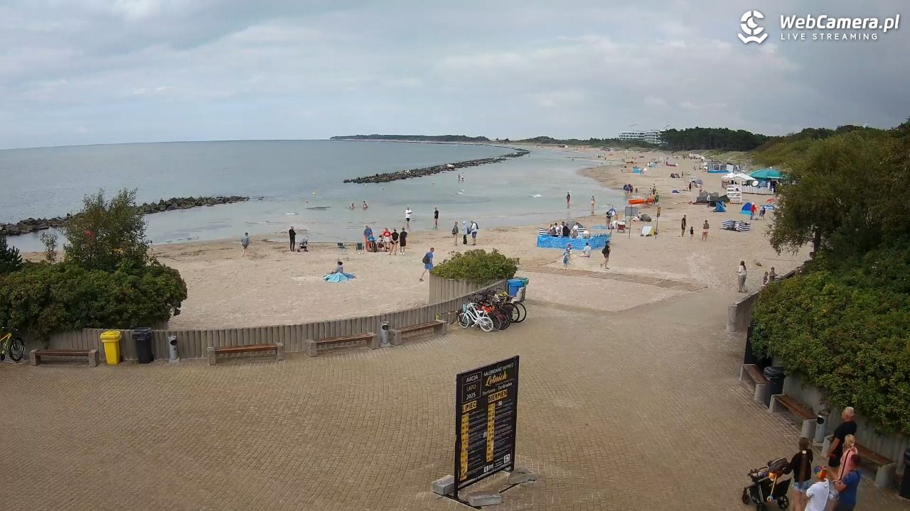 DARŁOWO - widok na plażę wschodnią - 01 sierpień 2025, 14:15