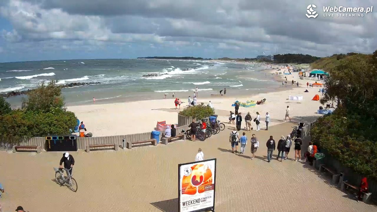 DARŁOWO - widok na plażę wschodnią - 11 sierpień 2026, 13:01