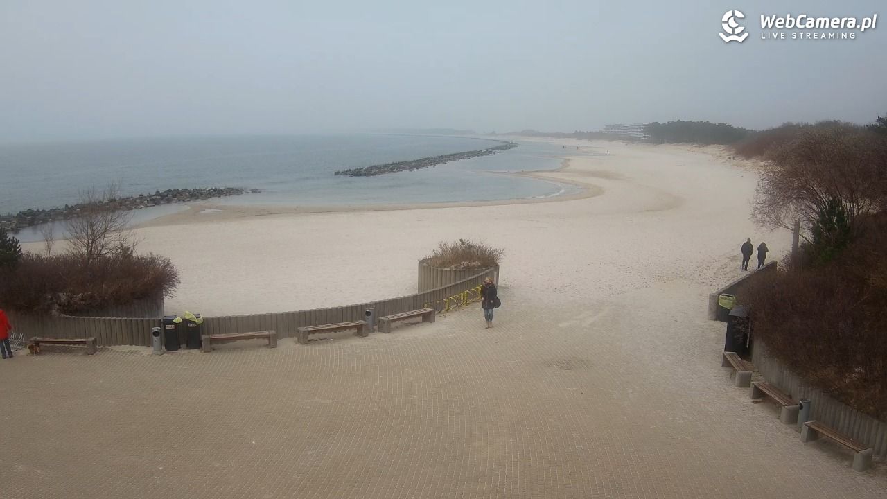 DARŁOWO - widok na plażę wschodnią - 15 marzec 2026, 16:25