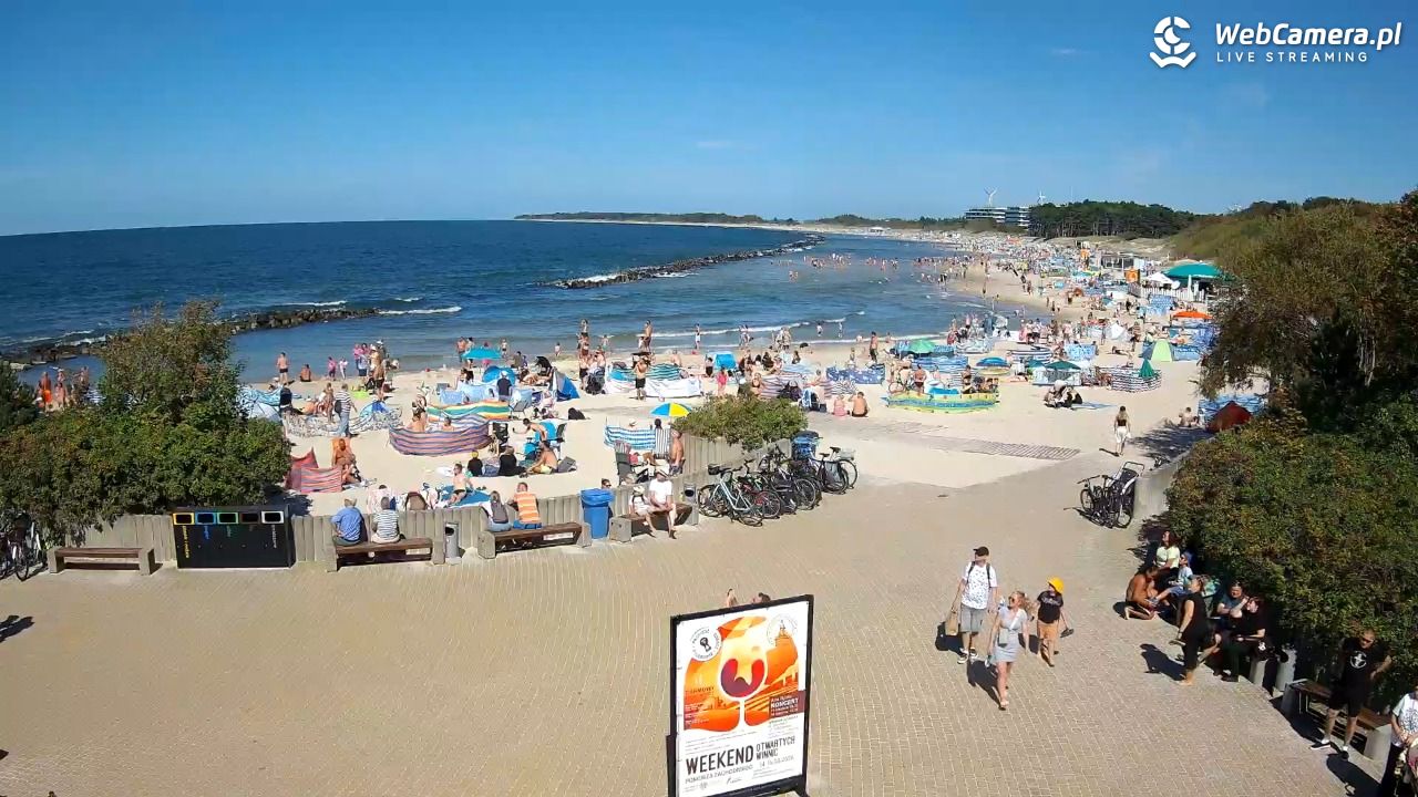 DARŁOWO - widok na plażę wschodnią - 12 sierpień 2026, 14:50