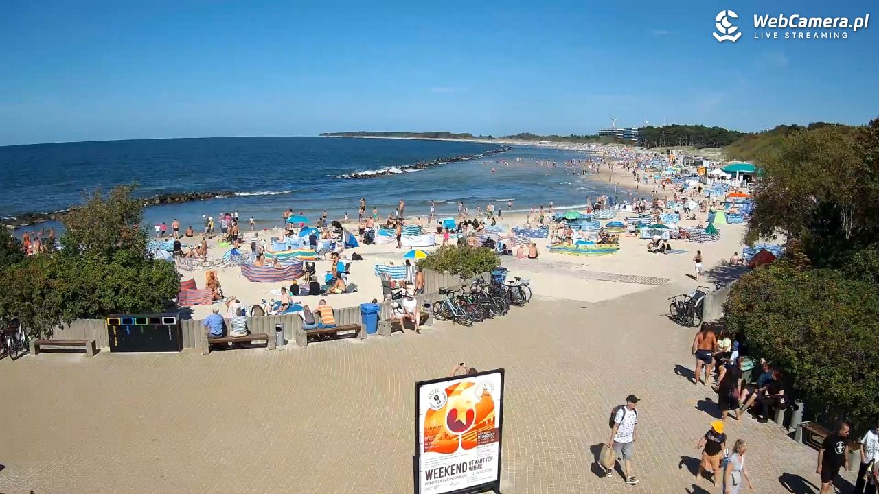 DARŁOWO - widok na plażę wschodnią - 12 sierpień 2026, 14:50