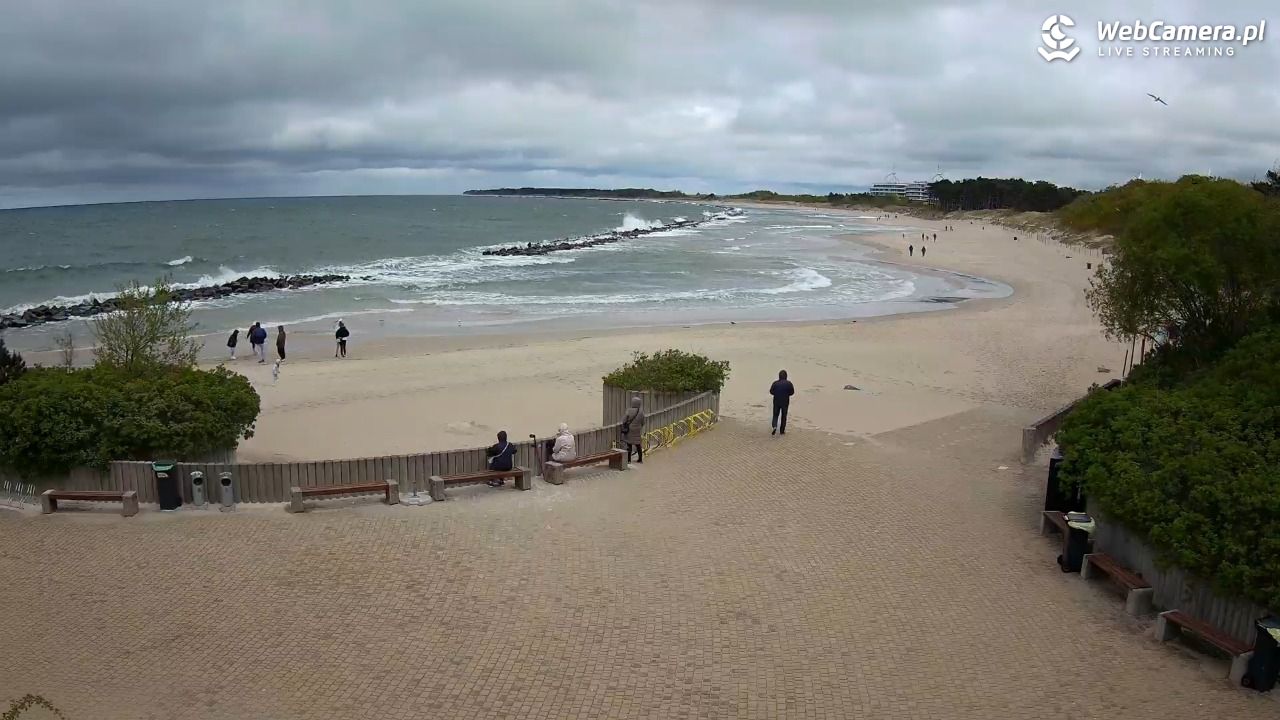 DARŁOWO - widok na plażę wschodnią - 15 maj 2025, 12:21