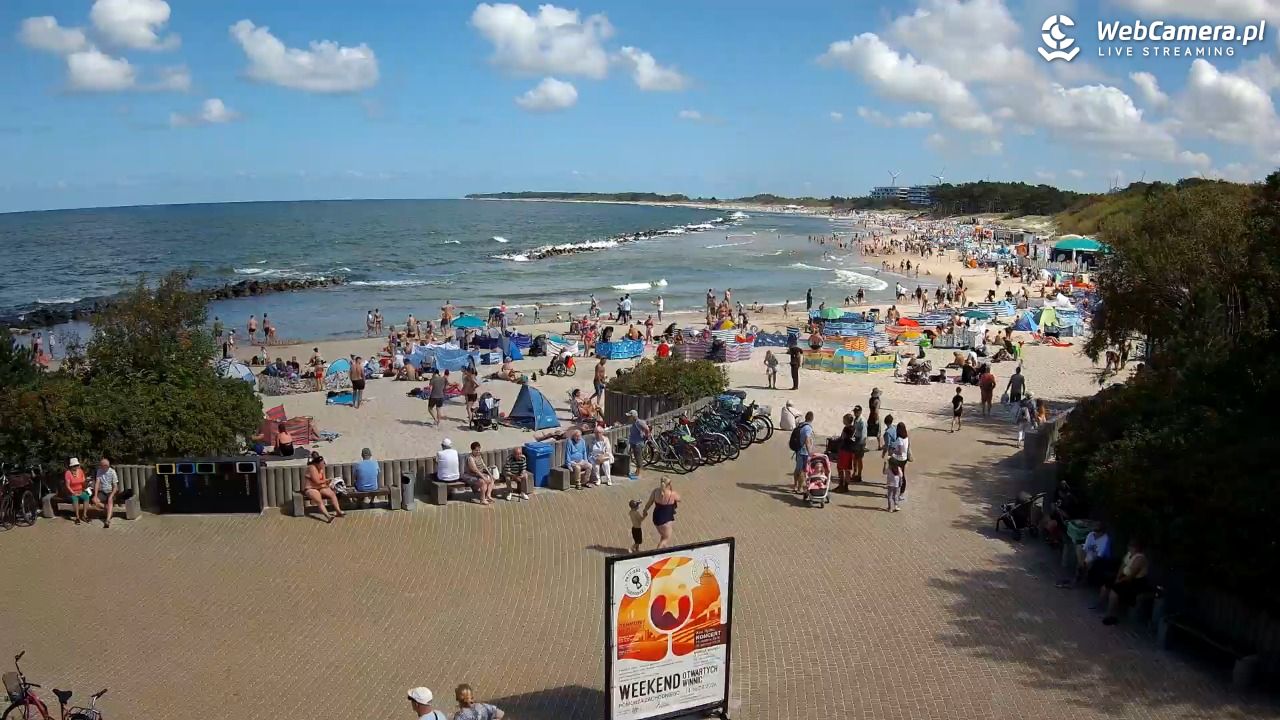 DARŁOWO - widok na plażę wschodnią - 12 sierpień 2026, 11:58