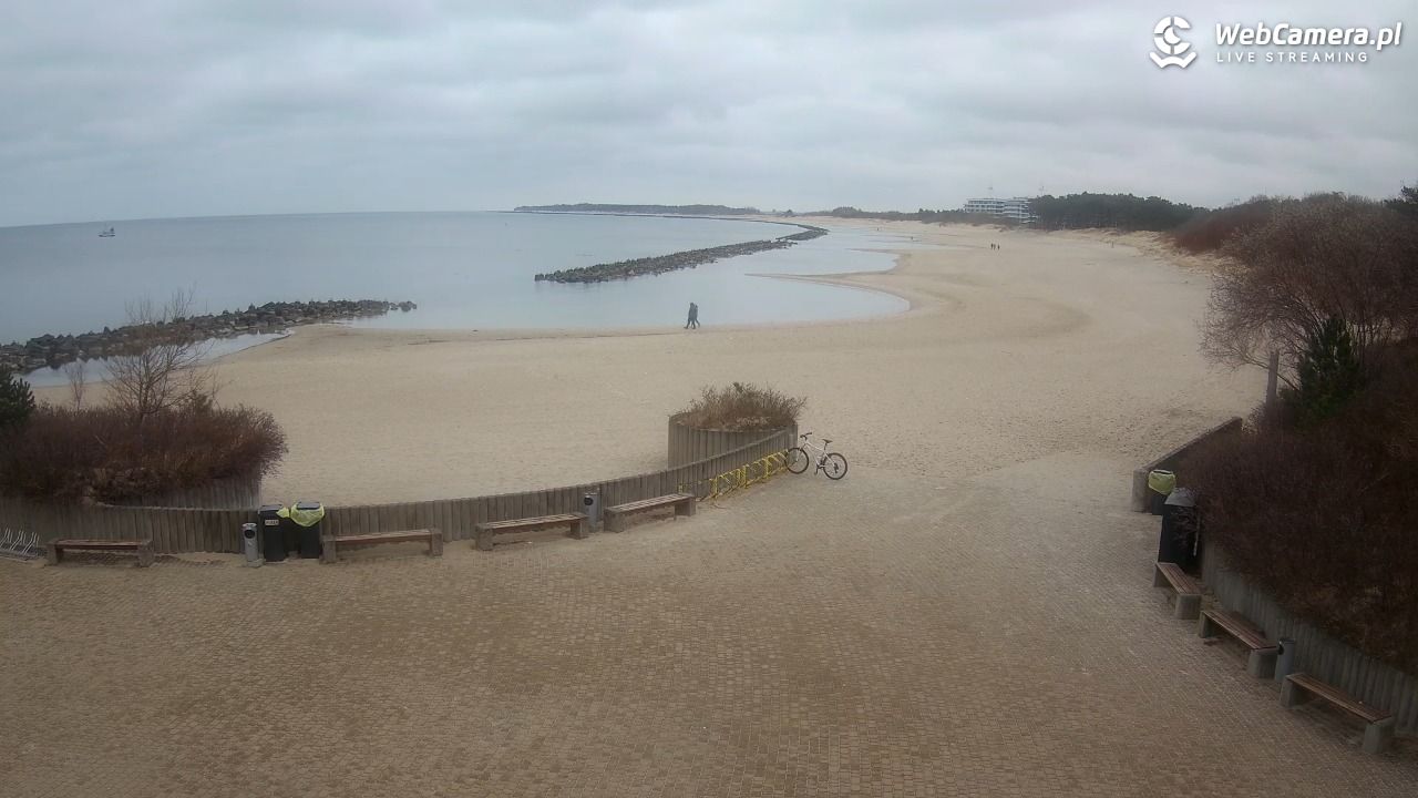 DARŁOWO - widok na plażę wschodnią - 16 marzec 2026, 10:11
