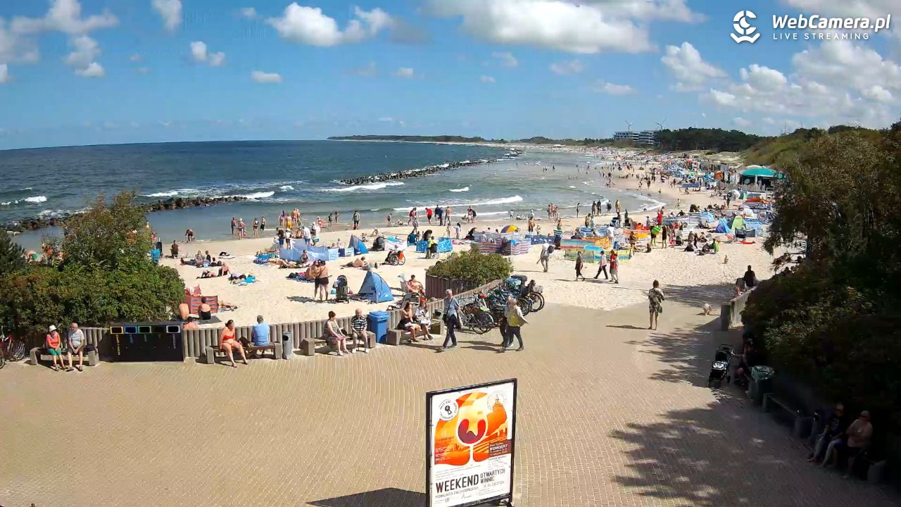 DARŁOWO - widok na plażę wschodnią - 12 sierpień 2026, 11:33