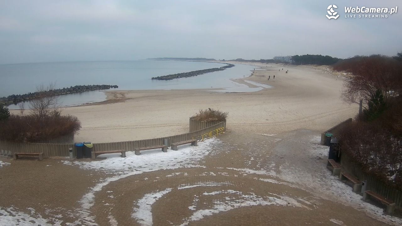 DARŁOWO - widok na plażę wschodnią - 17 styczeń 2026, 12:39