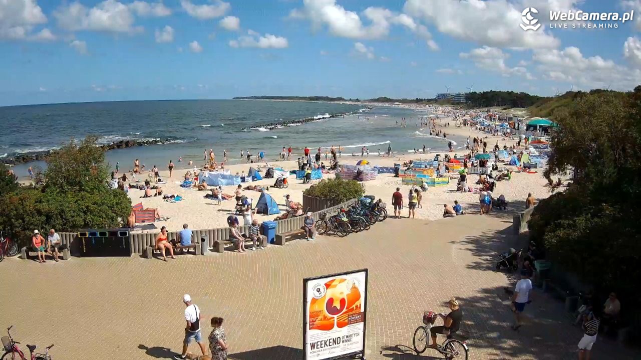 DARŁOWO - widok na plażę wschodnią - 12 sierpień 2026, 11:39