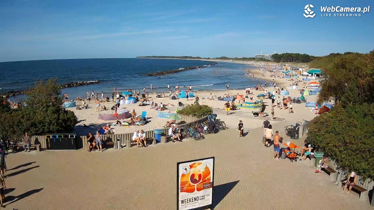 DARŁOWO - widok na plażę wschodnią - 12 sierpień 2026, 16:39
