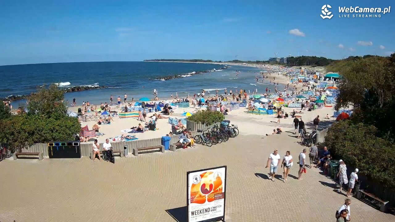 DARŁOWO - widok na plażę wschodnią - 12 sierpień 2026, 13:34