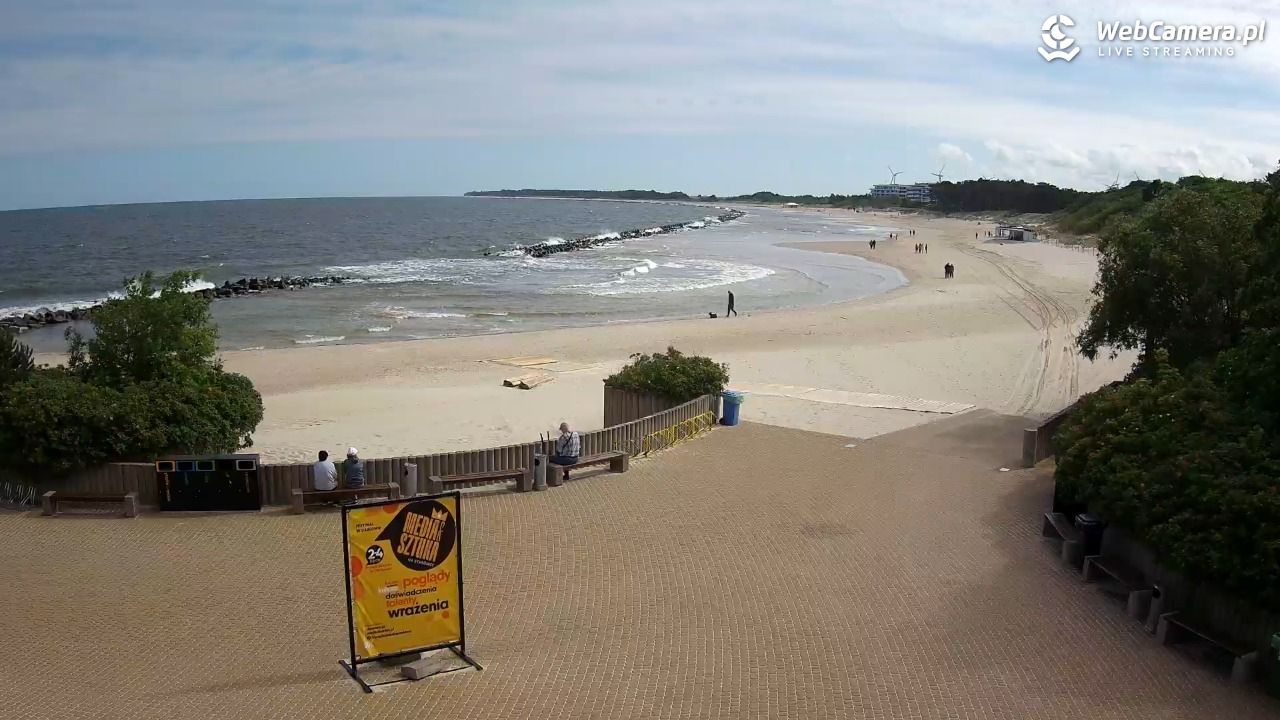DARŁOWO - widok na plażę wschodnią - 17 czerwiec 2026, 09:17