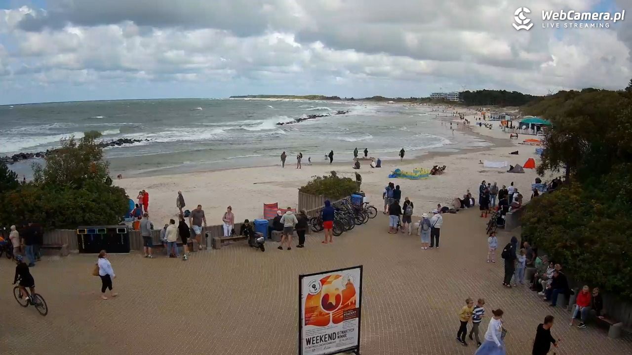 DARŁOWO - widok na plażę wschodnią - 11 sierpień 2026, 13:17