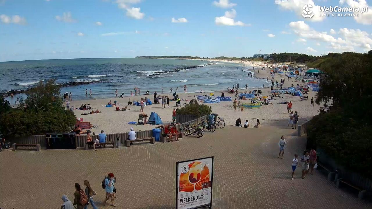 DARŁOWO - widok na plażę wschodnią - 12 sierpień 2026, 10:51