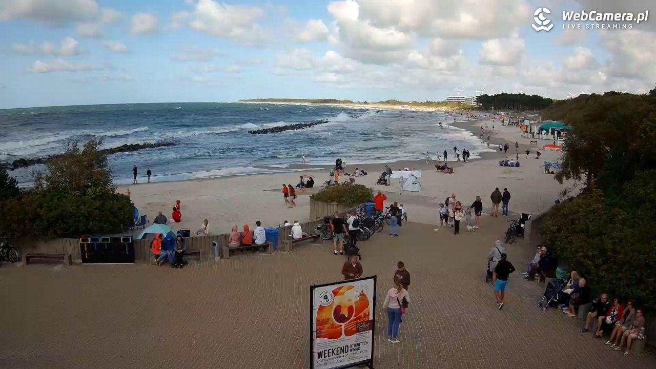 DARŁOWO - widok na plażę wschodnią - 11 sierpień 2026, 15:43