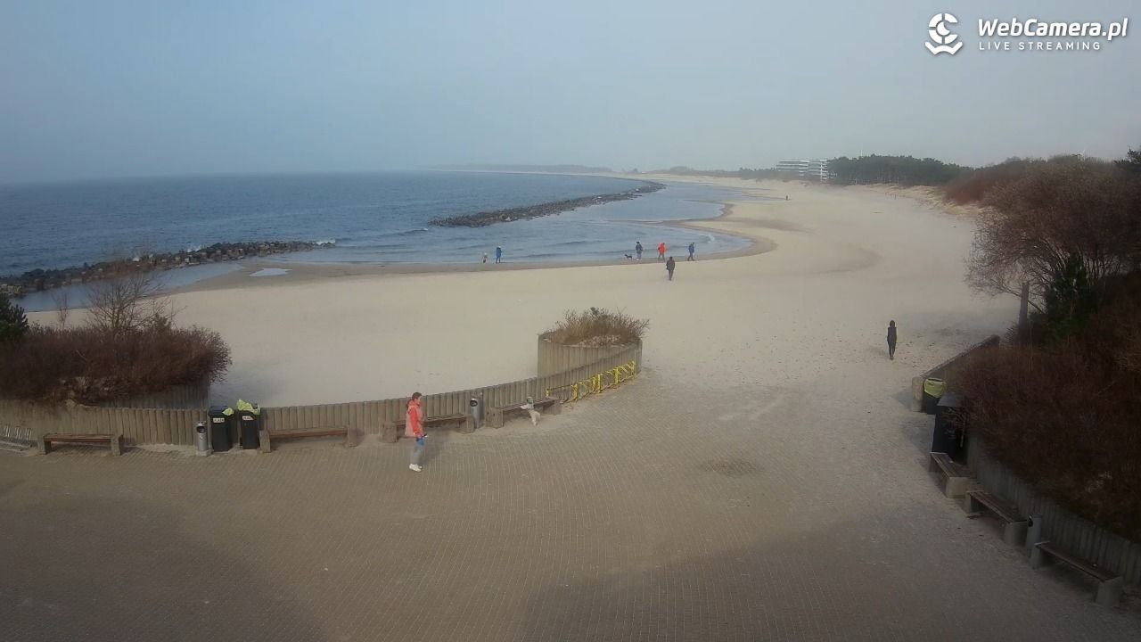 DARŁOWO - widok na plażę wschodnią - 15 marzec 2026, 14:48