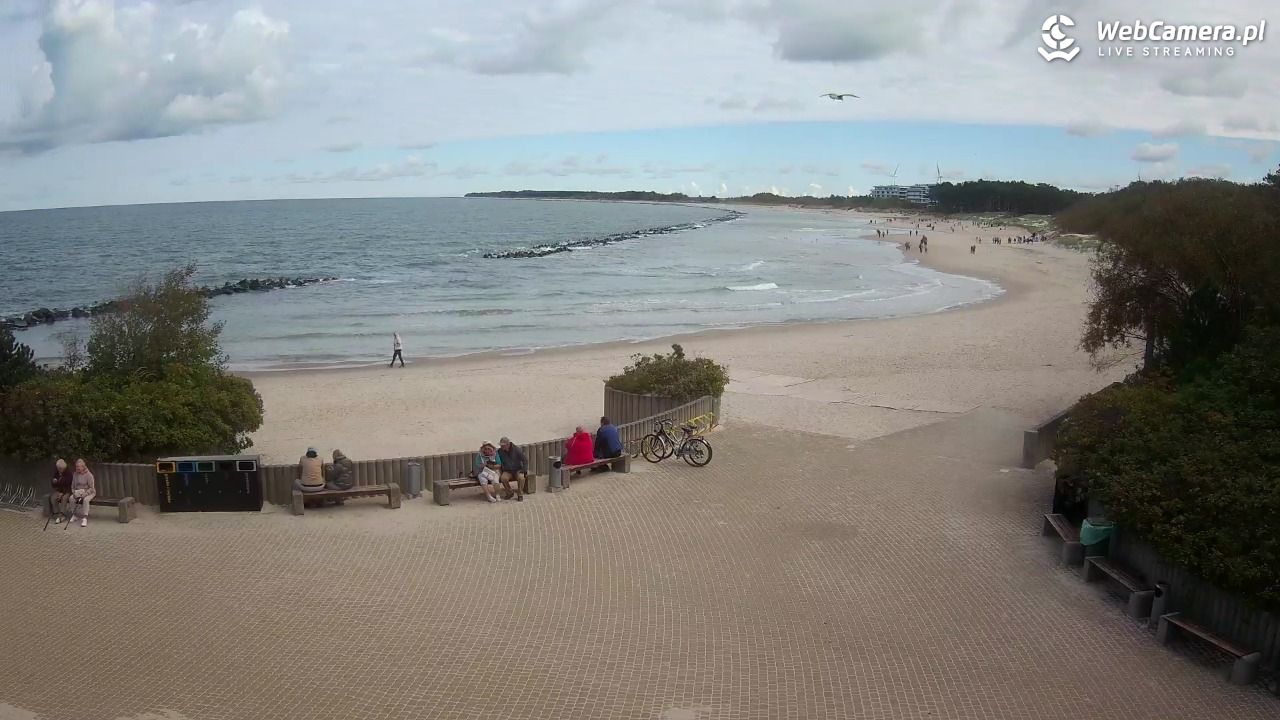 DARŁOWO - widok na plażę wschodnią - 23 wresień 2026, 11:05