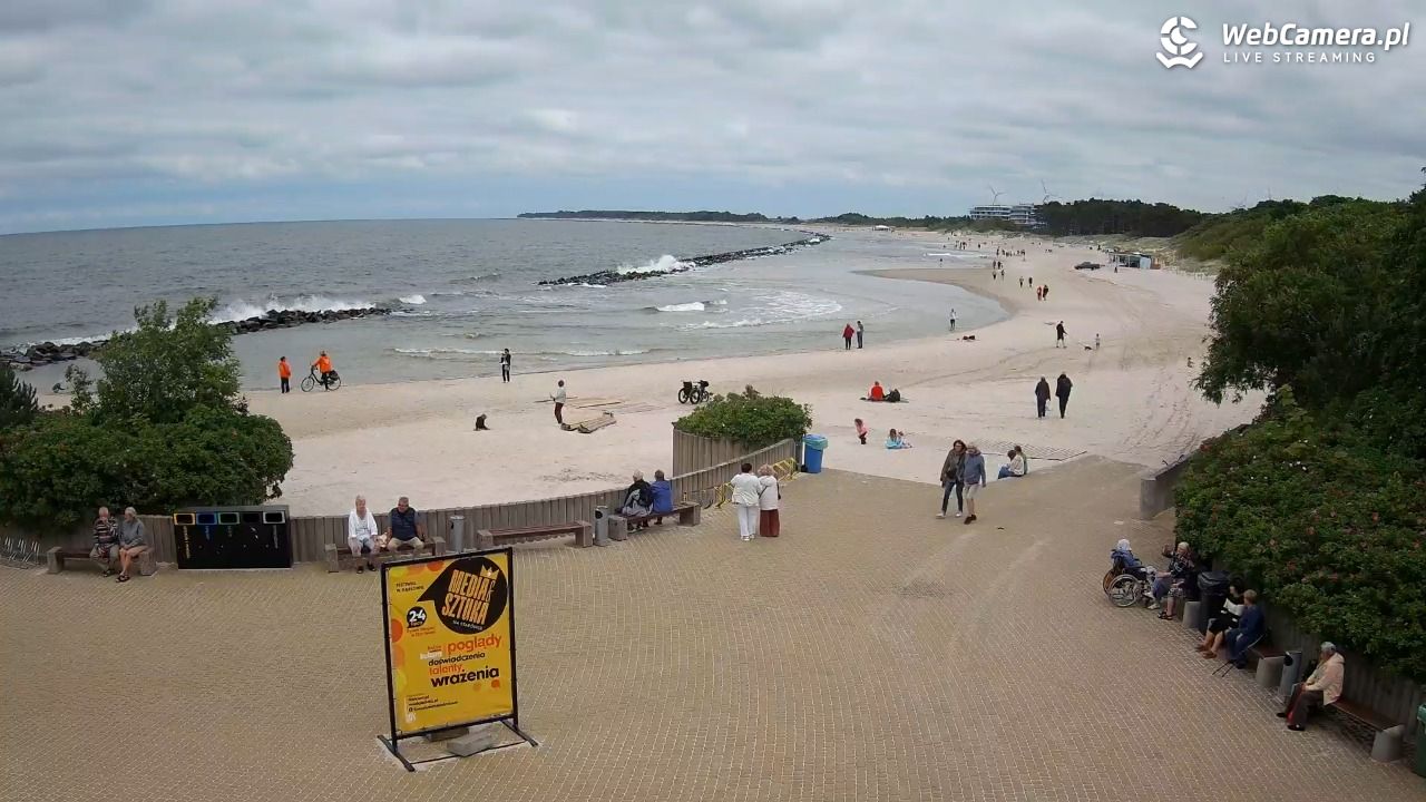 DARŁOWO - widok na plażę wschodnią - 17 czerwiec 2026, 12:12
