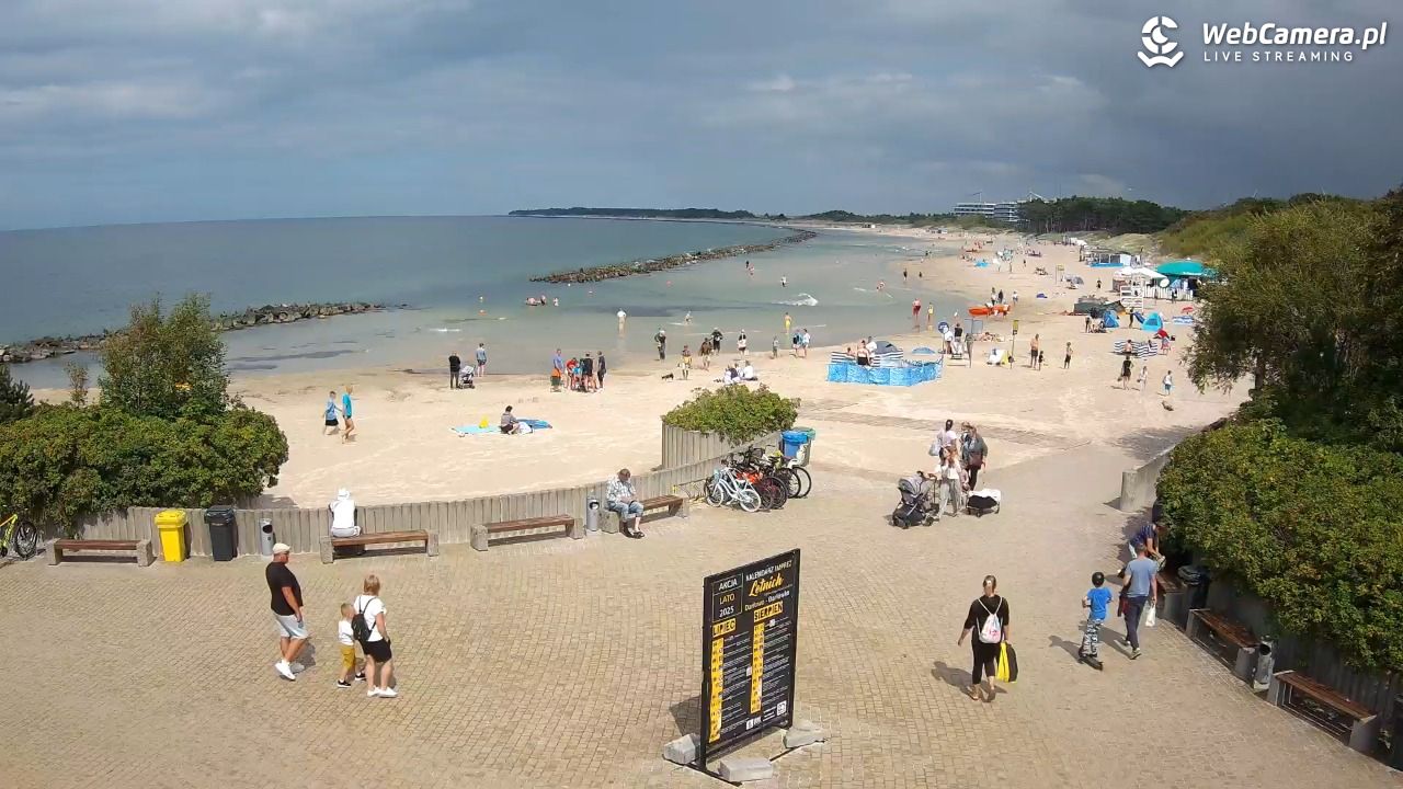 DARŁOWO - widok na plażę wschodnią - 01 sierpień 2025, 14:20