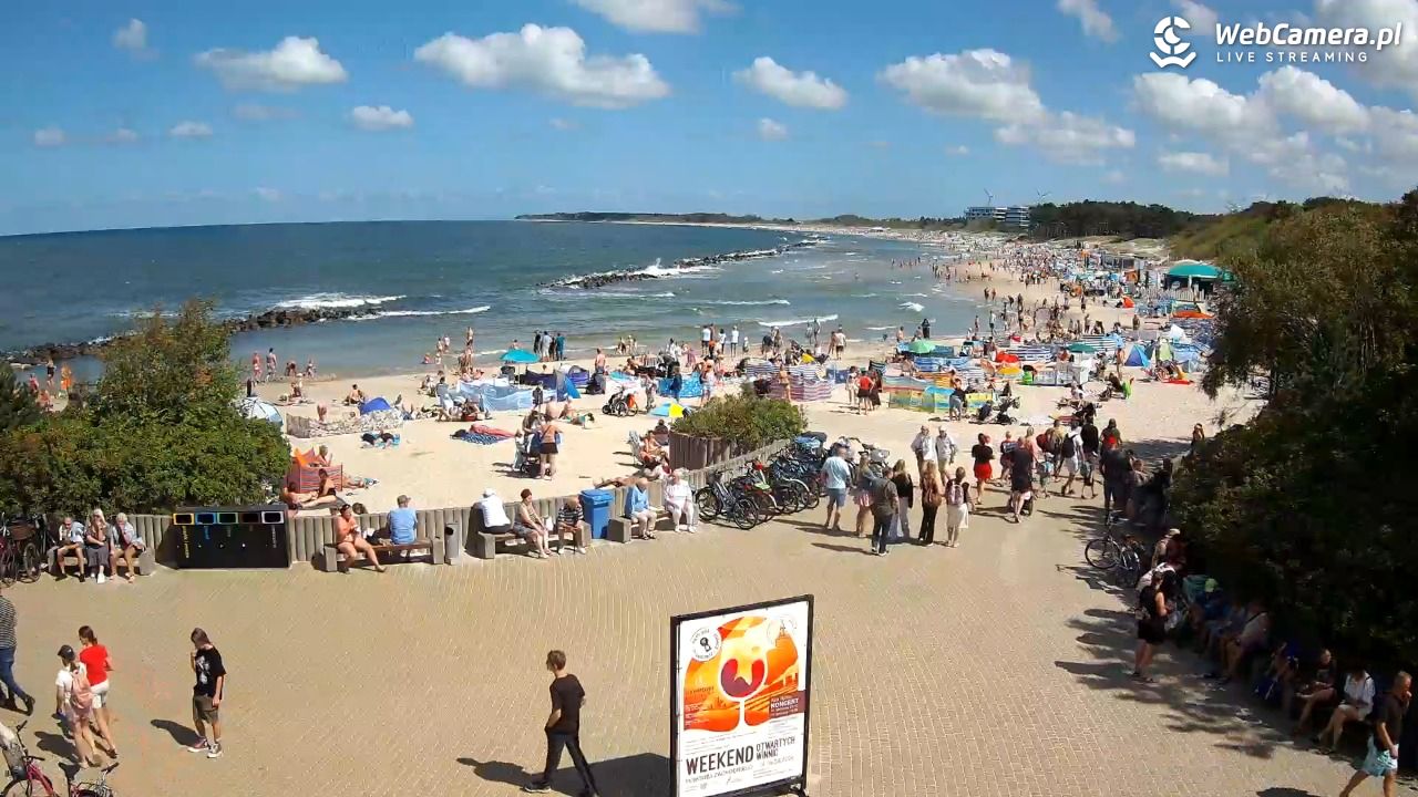 DARŁOWO - widok na plażę wschodnią - 12 sierpień 2026, 12:16