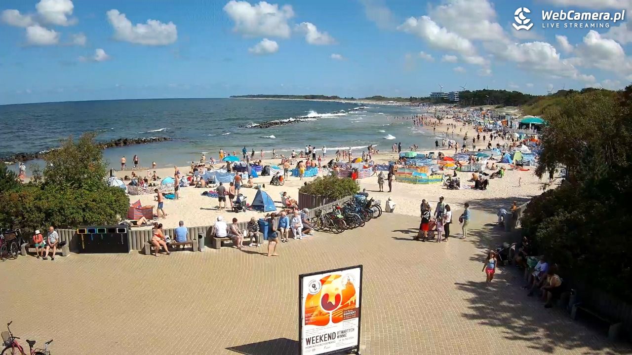 DARŁOWO - widok na plażę wschodnią - 12 sierpień 2026, 11:58