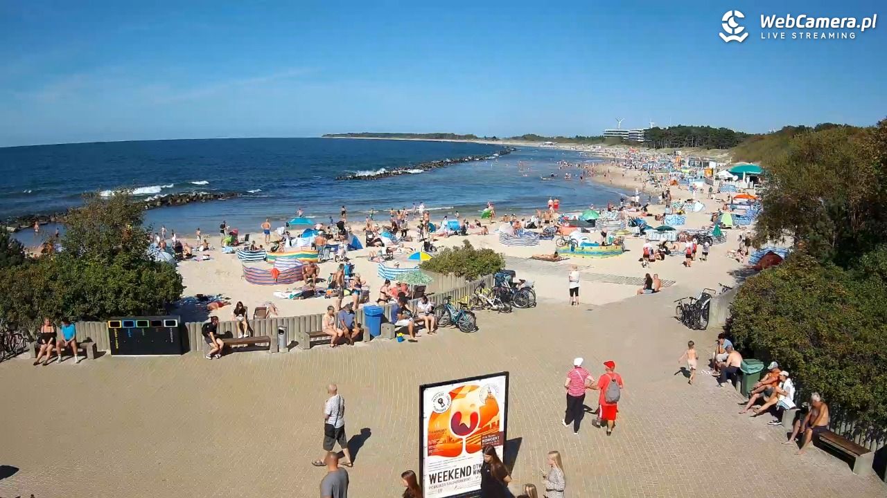 DARŁOWO - widok na plażę wschodnią - 12 sierpień 2026, 15:42
