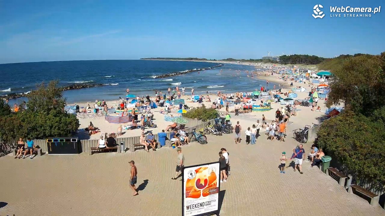 DARŁOWO - widok na plażę wschodnią - 12 sierpień 2026, 15:39